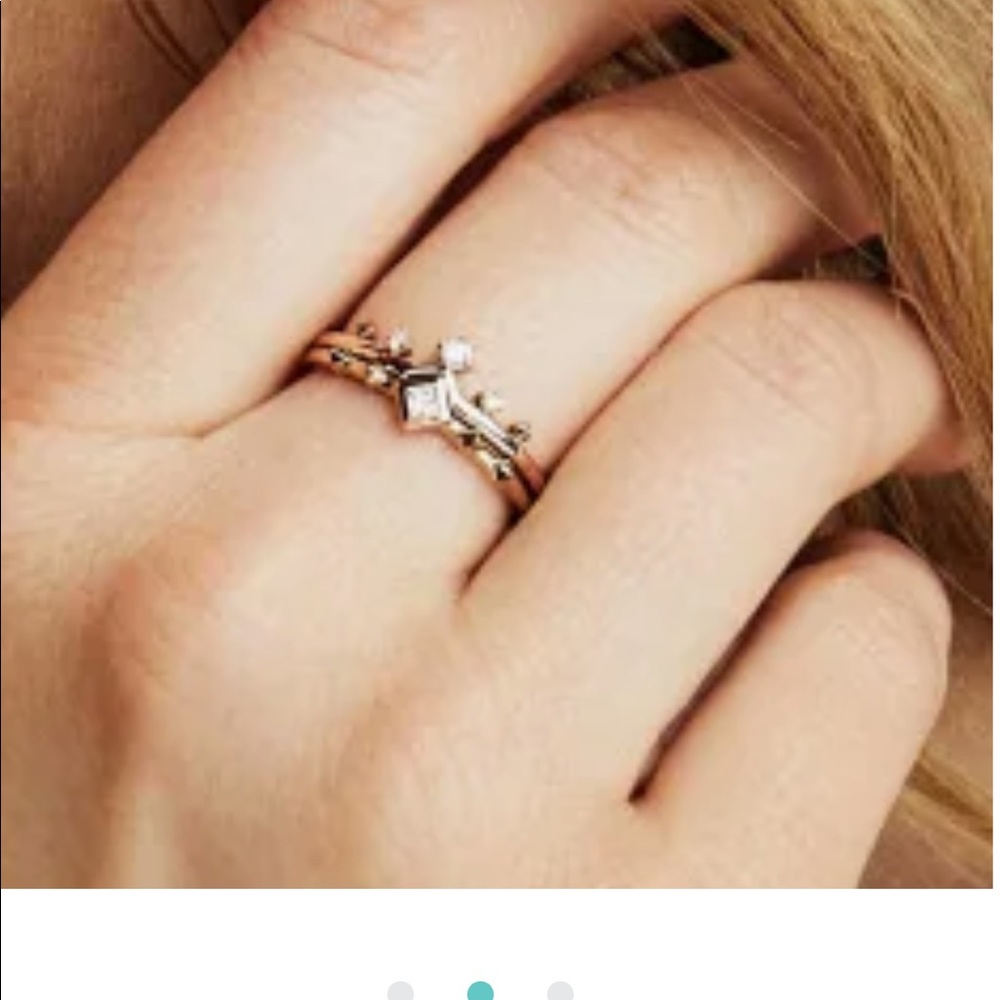 Kendra Scott 14k White Gold Wave & Michelle Rings